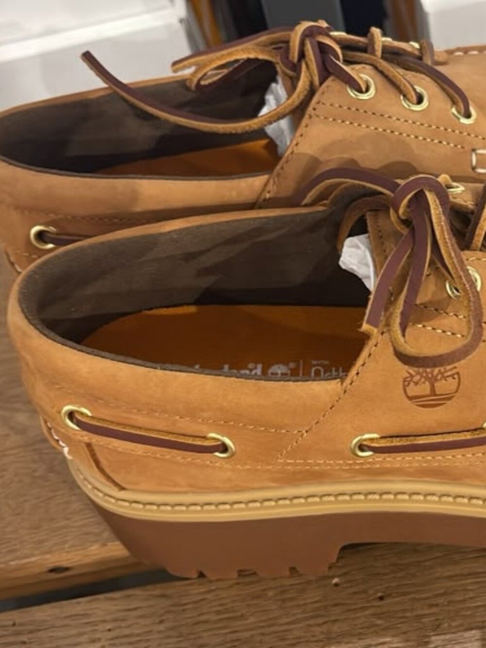 TIMBERLAND WOMEN'S STONE STREET BOAT SHOE WHEAT A6AUS-231 ALL SIZES - Picture 8 of 13